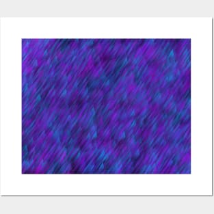 Pink blue abstract Posters and Art